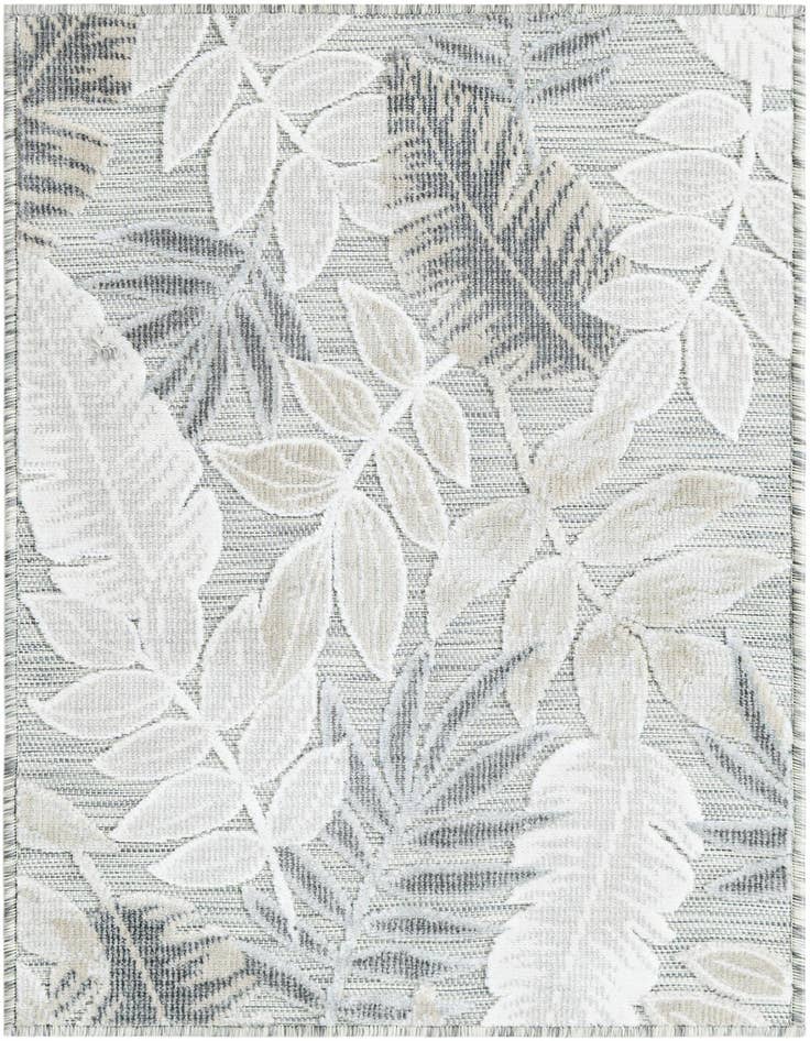 Detail image of 2' 2 x 3' Easy-Clean Botanical Indoor / Outdoor Rug