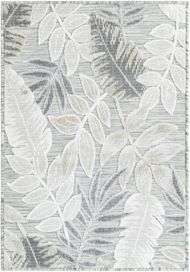 Detail image of 2' 2 x 3' Easy-Clean Botanical Indoor / Outdoor Rug