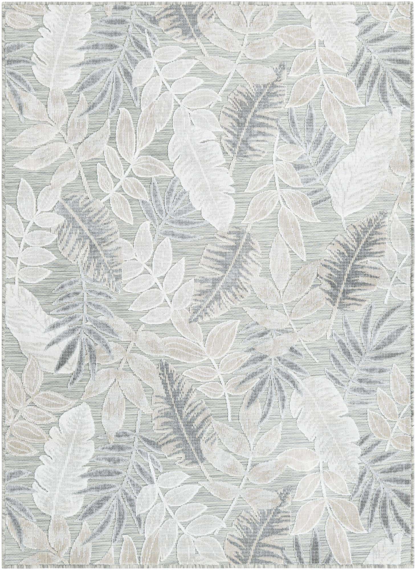 4' 5 x 6' Easy-Clean Botanical Indoor / Outdoor Rug