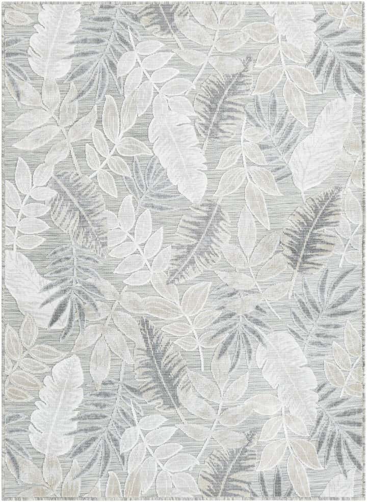 4' 5 x 6' Easy-Clean Botanical Indoor / Outdoor Rug