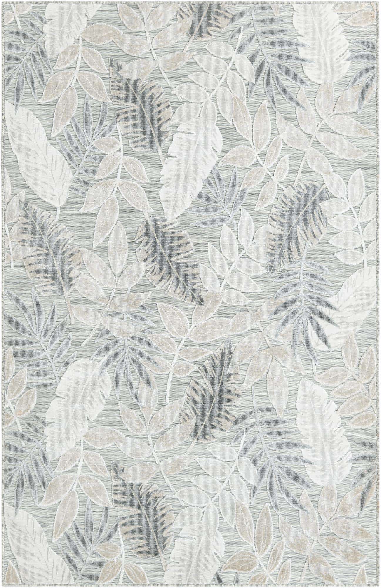5' 2 x 8' Easy-Clean Botanical Indoor / Outdoor Rug