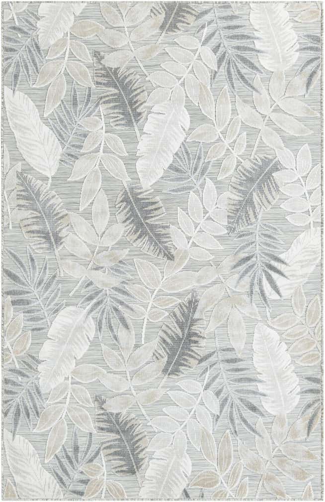 5' 2 x 8' Easy-Clean Botanical Indoor / Outdoor Rug