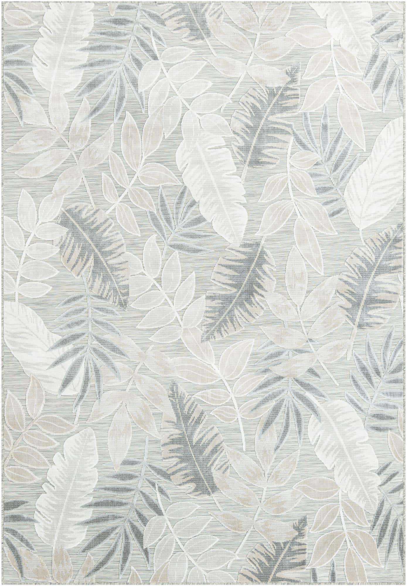 6' 4 x 9' Easy-Clean Botanical Indoor / Outdoor Rug