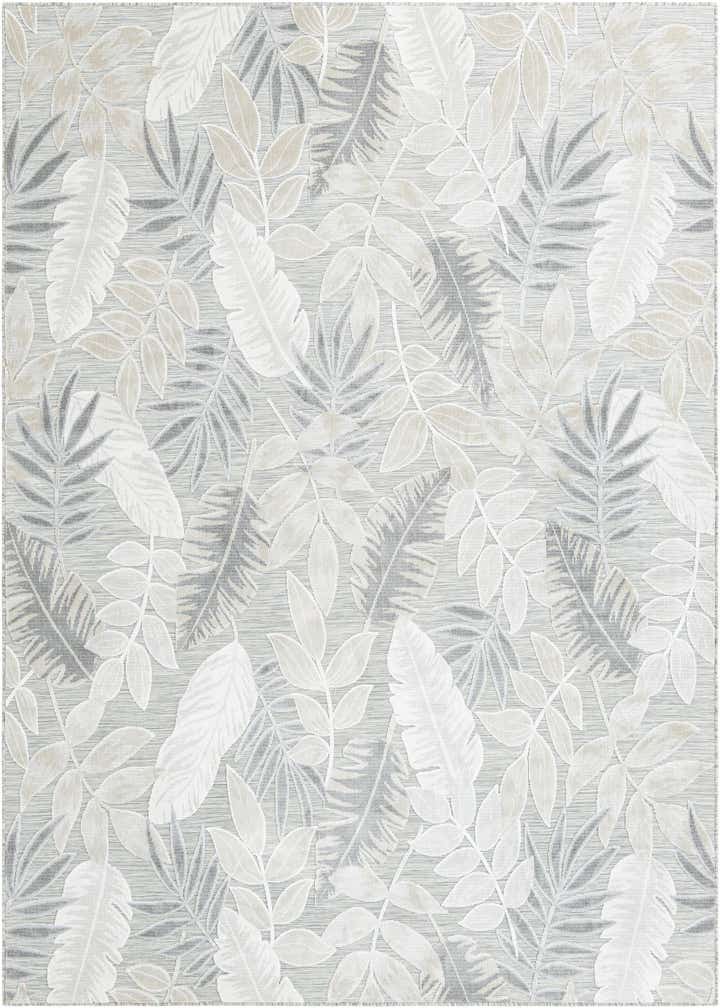 8' 2 x 10' Easy-Clean Botanical Indoor / Outdoor Rug