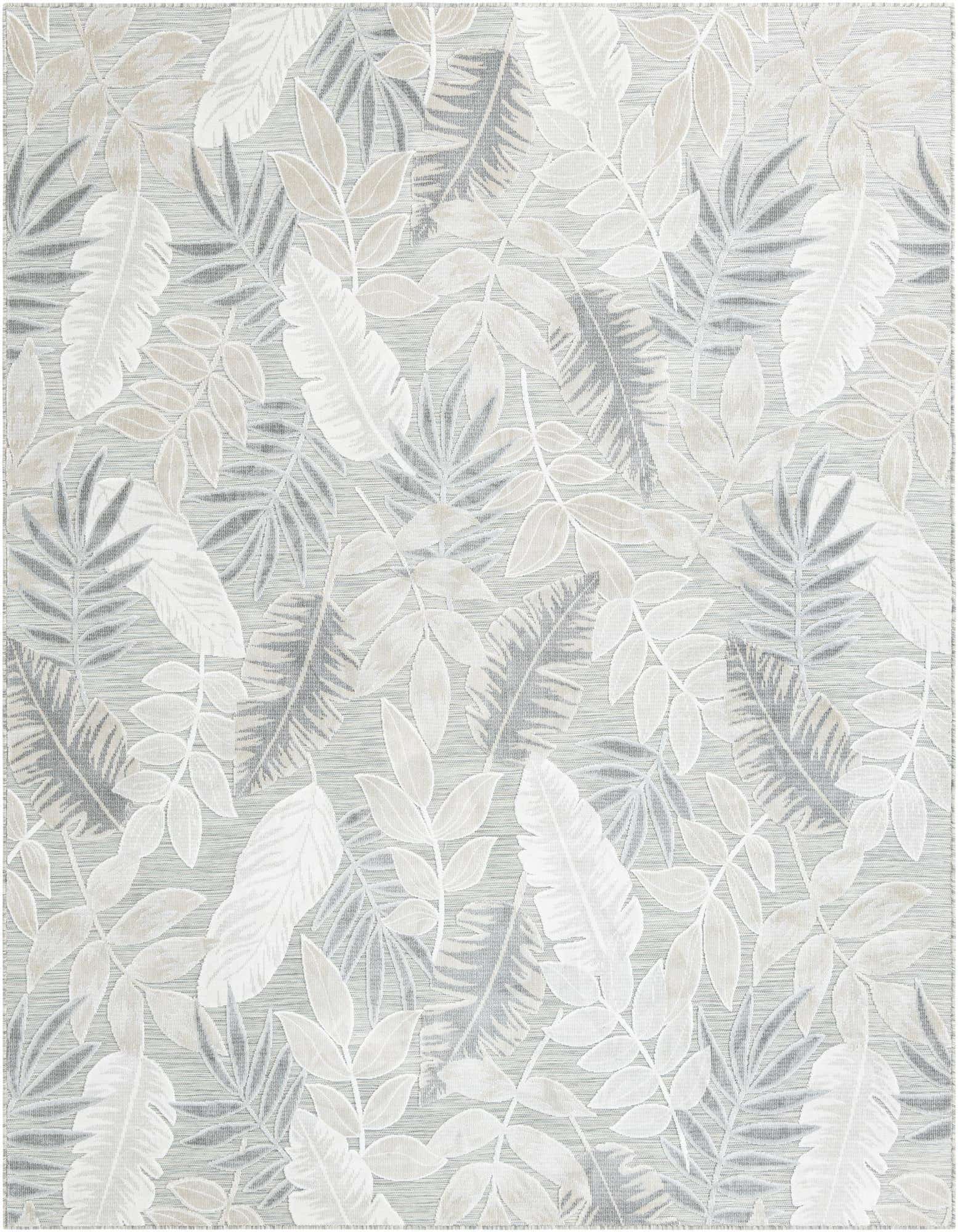 8' 2 x 10' Easy-Clean Botanical Indoor / Outdoor Rug