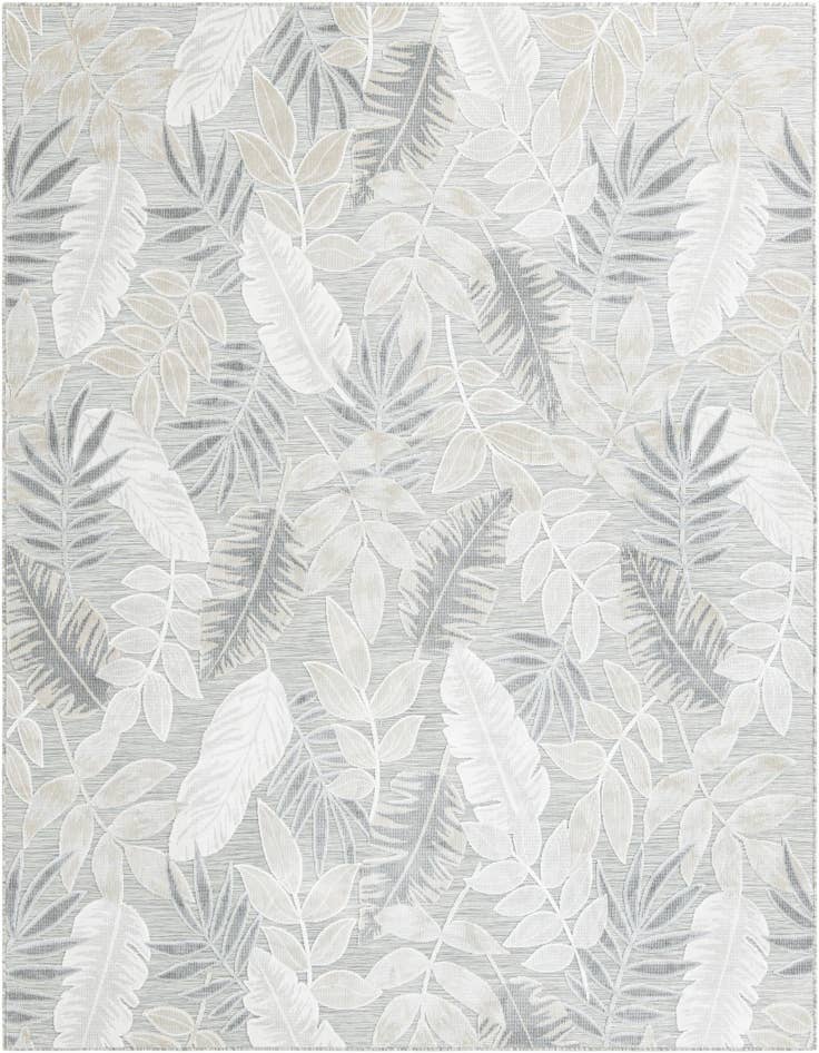 Detail image of 8' 2 x 10' Easy-Clean Botanical Indoor / Outdoor Rug