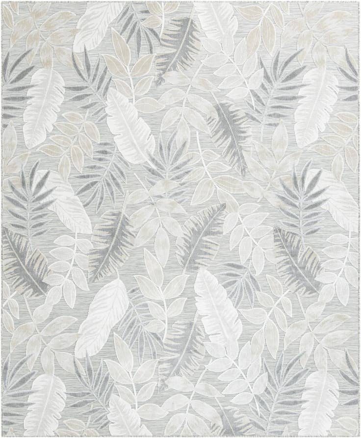 Detail image of 8' 2 x 10' Easy-Clean Botanical Indoor / Outdoor Rug