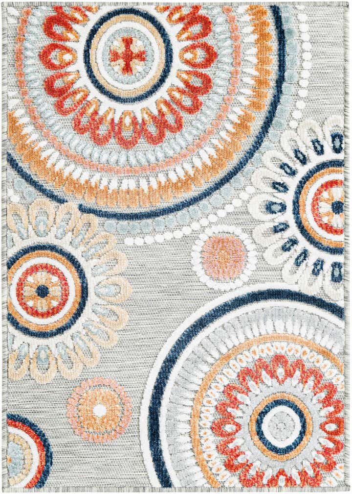 2' 2 x 3' Easy-Clean Botanical Indoor / Outdoor Rug