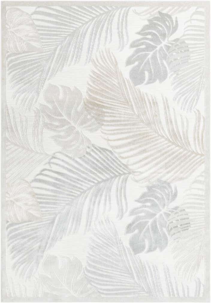 6' 4 x 9' Easy-Clean Botanical Indoor / Outdoor Rug