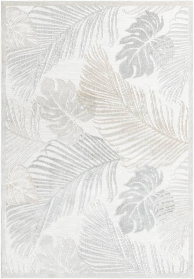 Detail image of 6' 4 x 9' Easy-Clean Botanical Indoor / Outdoor Rug