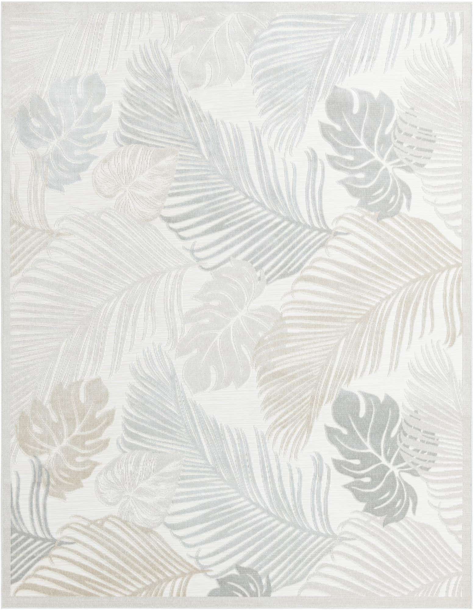 8' 2 x 10' Easy-Clean Botanical Indoor / Outdoor Rug