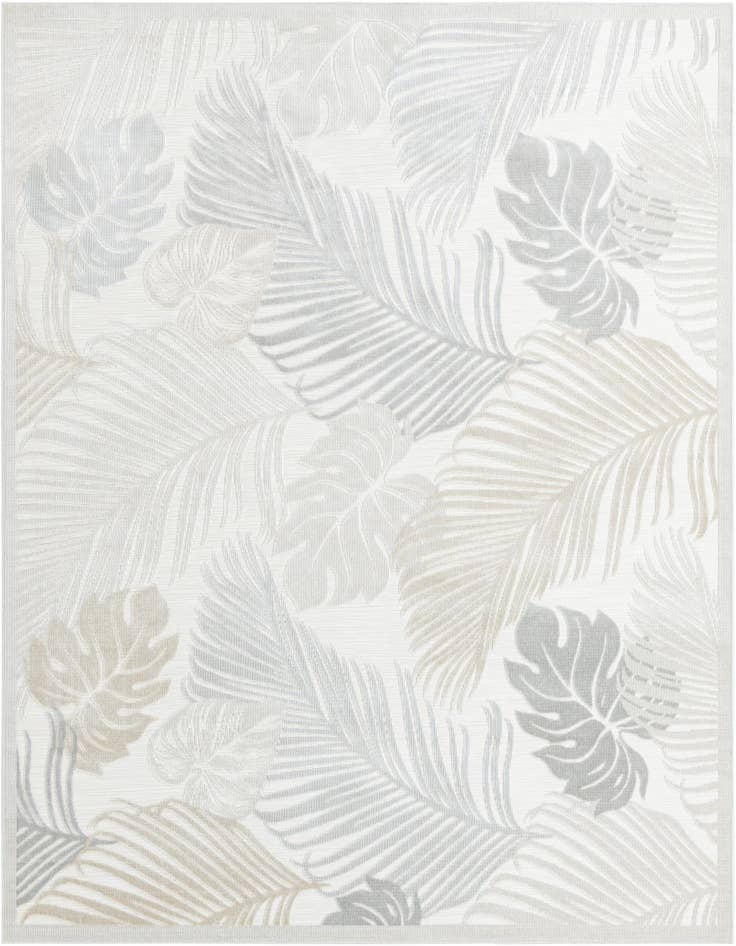 Detail image of 8' 2 x 10' Easy-Clean Botanical Indoor / Outdoor Rug