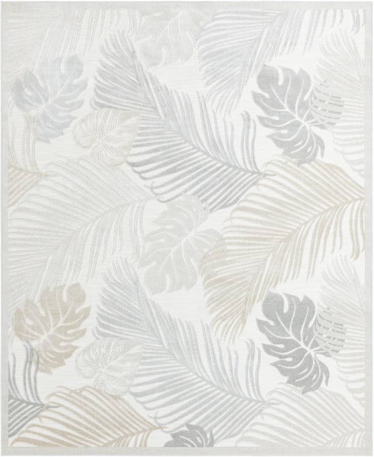 Detail image of 8' 2 x 10' Easy-Clean Botanical Indoor / Outdoor Rug