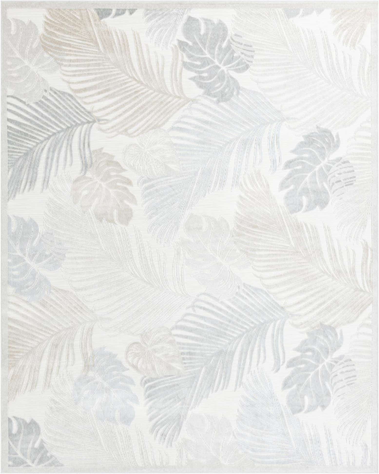 9' 9 x 12' Easy-Clean Botanical Indoor / Outdoor Rug