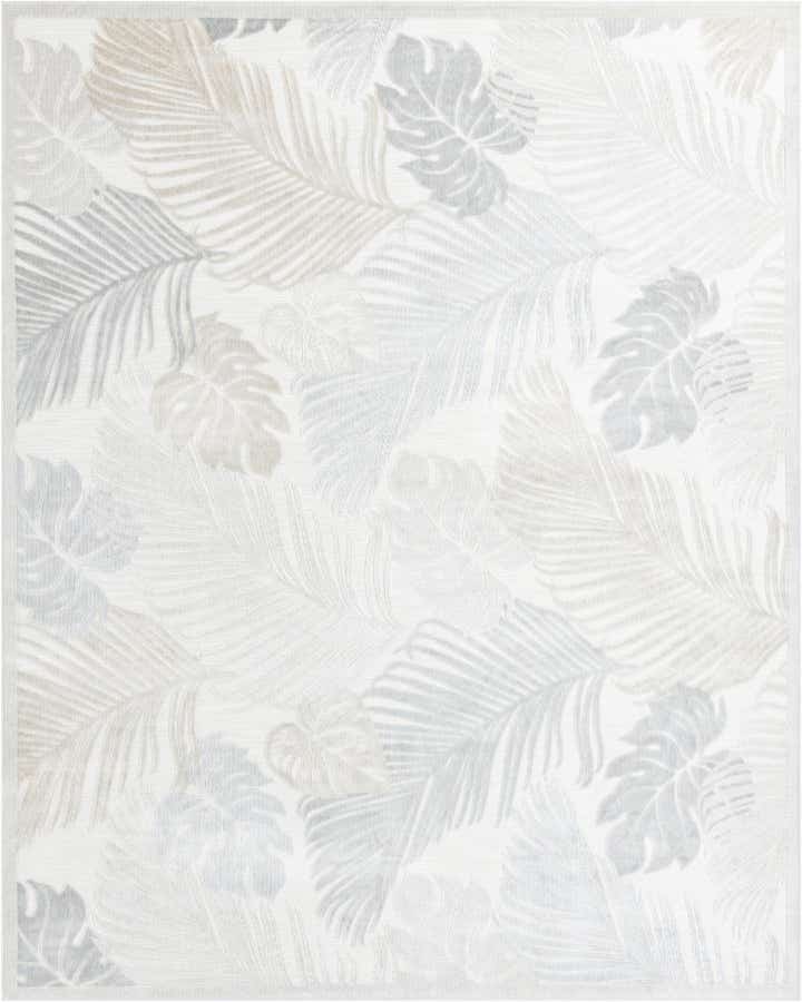 9' 9 x 12' Easy-Clean Botanical Indoor / Outdoor Rug