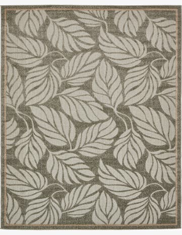 8' x 10' Easy-Clean Botanical Indoor / Outdoor Rug