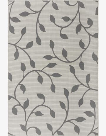 6' x 9' Easy-Clean Botanical Indoor / Outdoor Rug