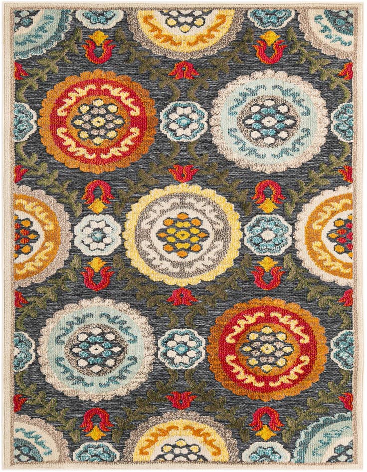 Detail image of 4' x 6' Easy-Clean Casablanca Indoor / Outdoor Rug