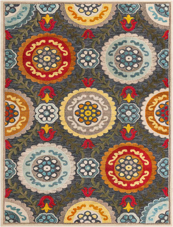 7' 10 x 10' Easy-Clean Casablanca Indoor / Outdoor Rug