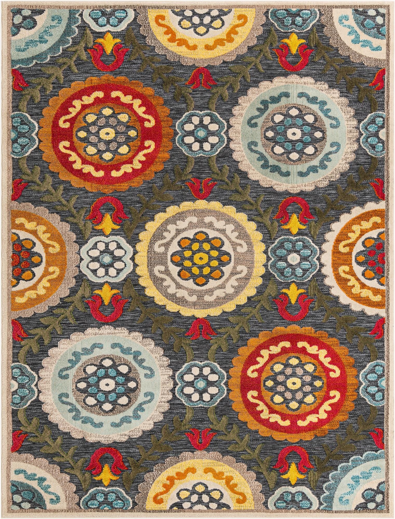 7' 10 x 10'  Washable Casablanca Indoor / Outdoor Rug