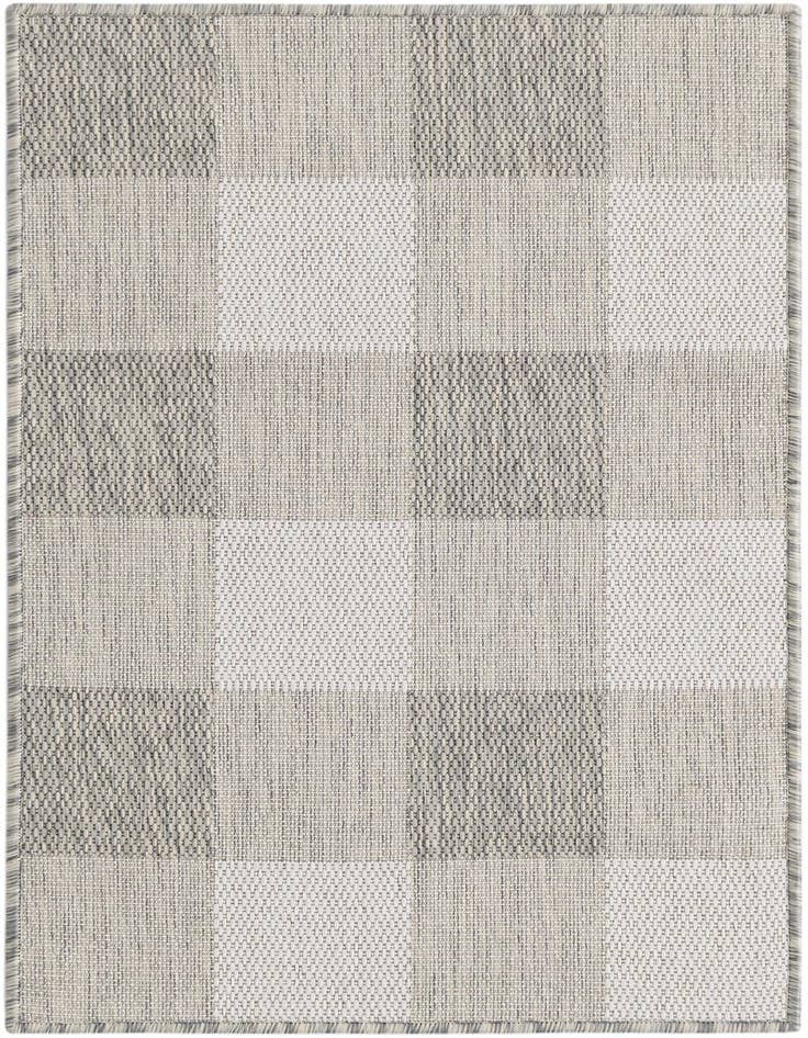 Detail image of 2' x 3' Easy-Clean Checkered Indoor / Outdoor Rug