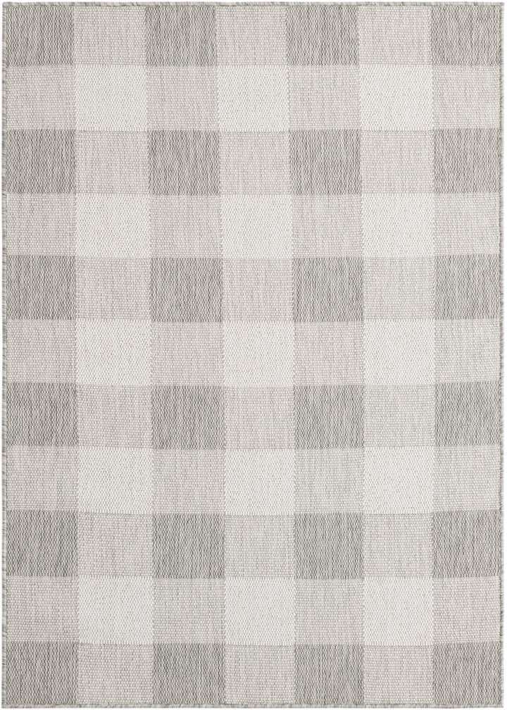 4' x 6' Easy-Clean Checkered Indoor / Outdoor Rug