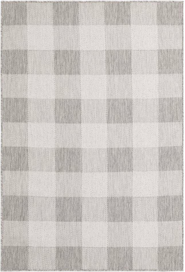 Detail image of 4' x 6' Easy-Clean Checkered Indoor / Outdoor Rug
