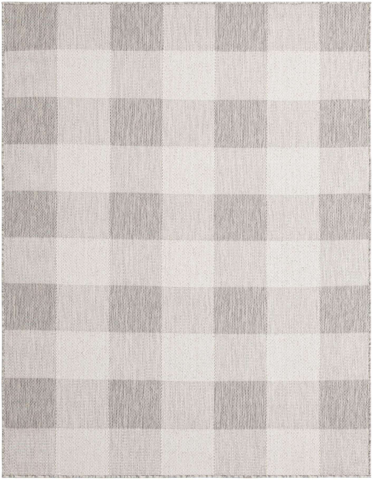 5' 3 x 7' Easy-Clean Checkered Indoor / Outdoor Rug