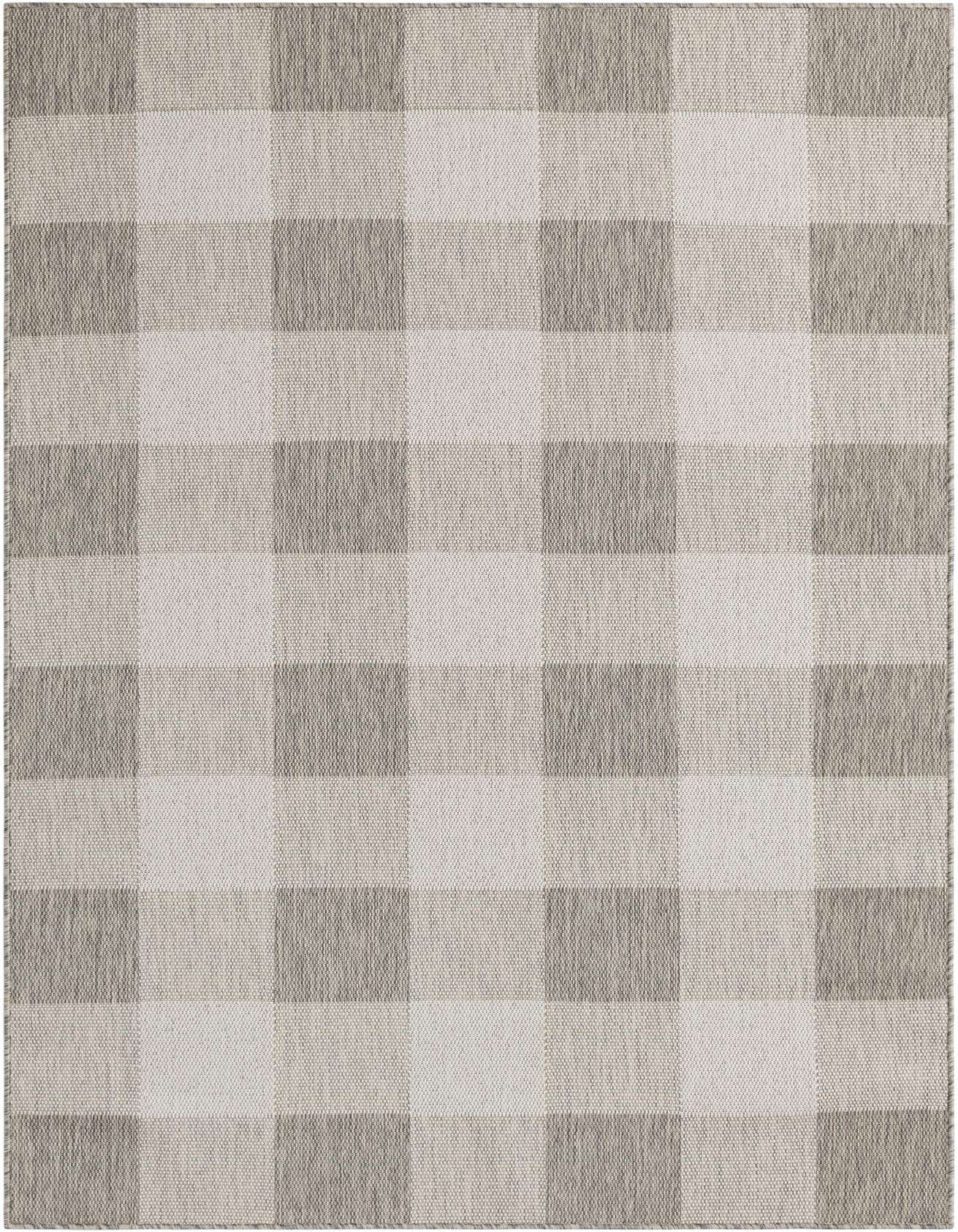 5' 3 x 8' Easy-Clean Checkered Indoor / Outdoor Rug