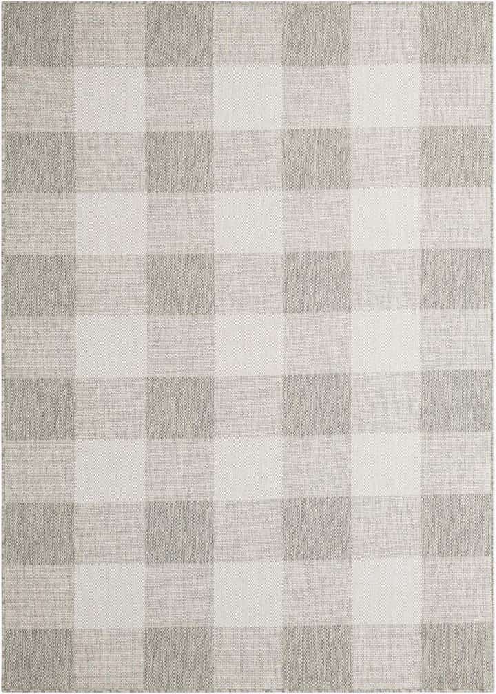 6' x 9' Easy-Clean Checkered Indoor / Outdoor Rug
