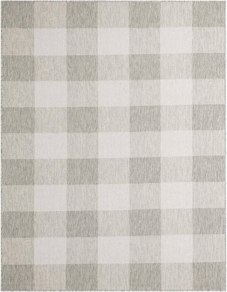 Detail image of 6' x 9' Easy-Clean Checkered Indoor / Outdoor Rug
