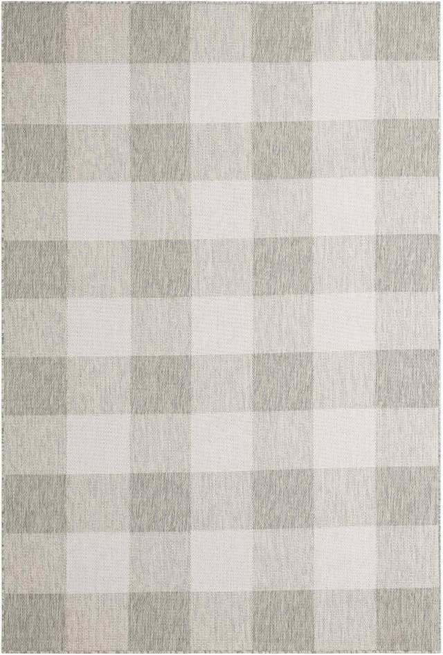Detail image of 6' x 9' Easy-Clean Checkered Indoor / Outdoor Rug