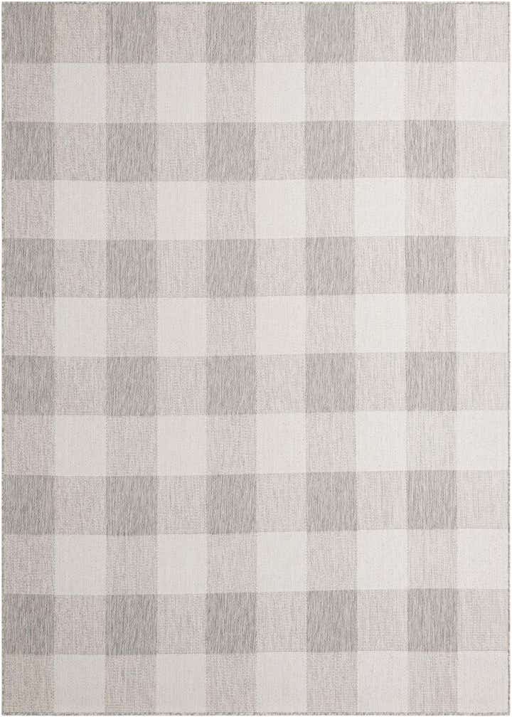 7' 10 x 10' Easy-Clean Checkered Indoor / Outdoor Rug