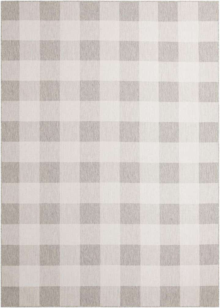 9' x 12' Easy-Clean Checkered Indoor / Outdoor Rug
