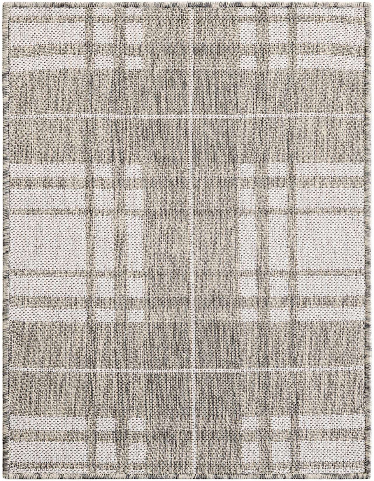 2' x 3' Easy-Clean Checkered Indoor / Outdoor Rug