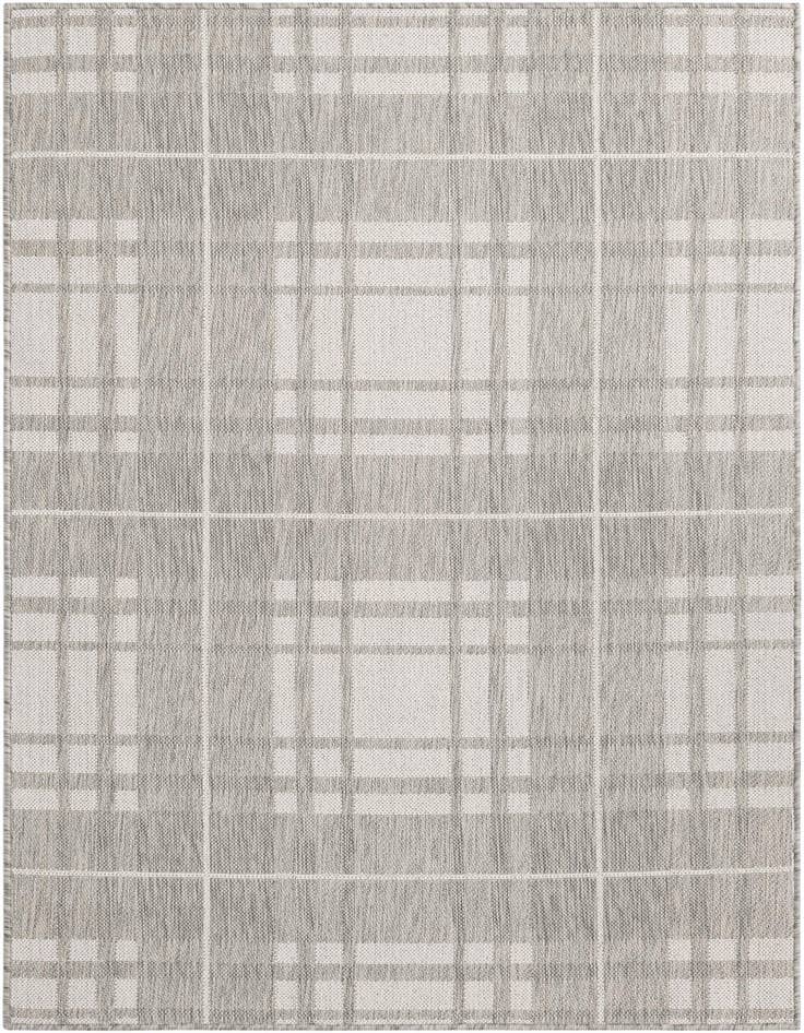 Detail image of 4' x 6' Easy-Clean Checkered Indoor / Outdoor Rug