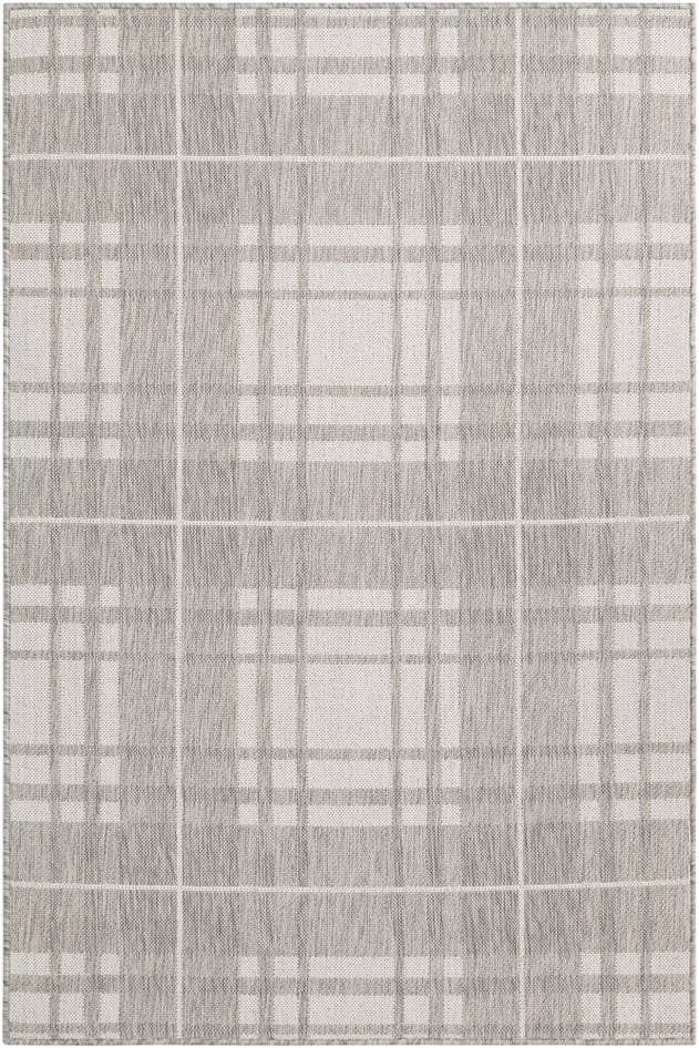 Detail image of 4' x 6' Easy-Clean Checkered Indoor / Outdoor Rug