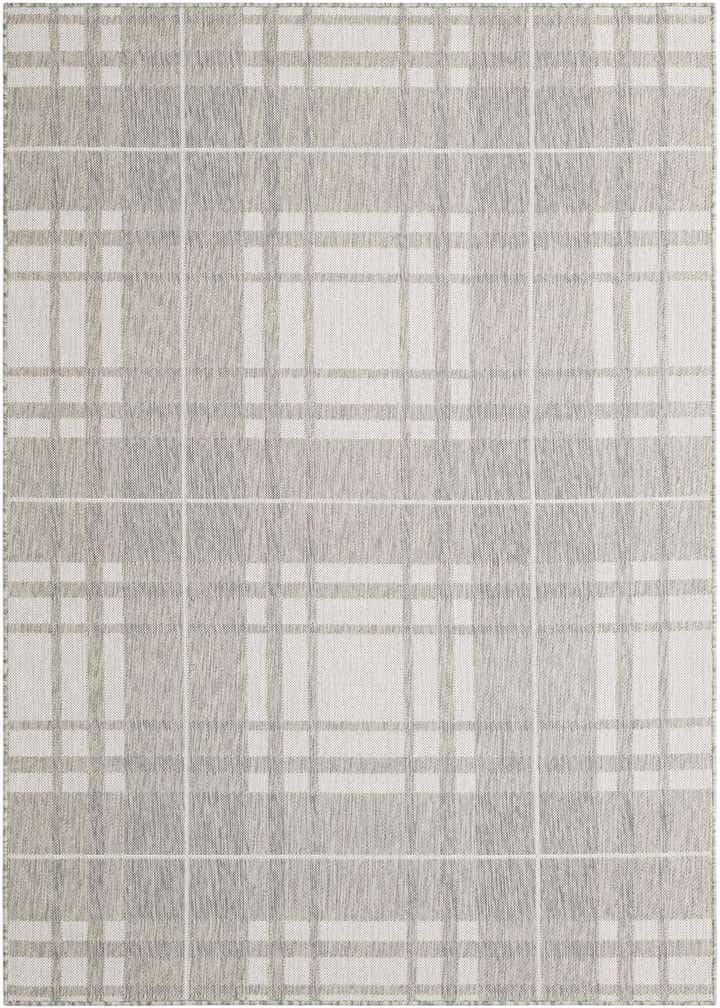 5' 3 x 8' Easy-Clean Checkered Indoor / Outdoor Rug