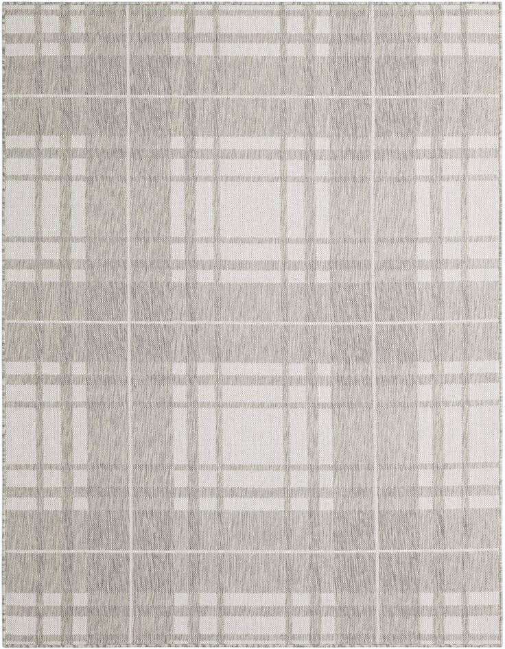 Detail image of 5' 3 x 8' Easy-Clean Checkered Indoor / Outdoor Rug