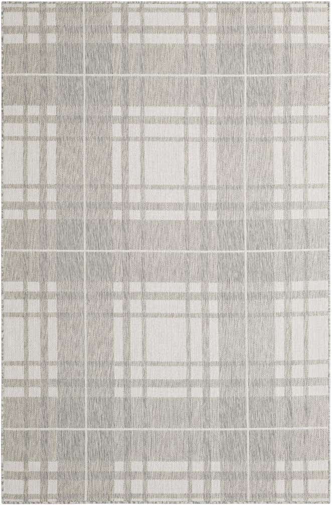 5' 3 x 8' Easy-Clean Checkered Indoor / Outdoor Rug