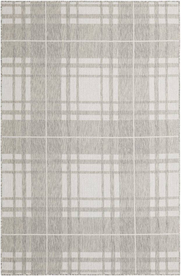 Detail image of 5' 3 x 8' Easy-Clean Checkered Indoor / Outdoor Rug