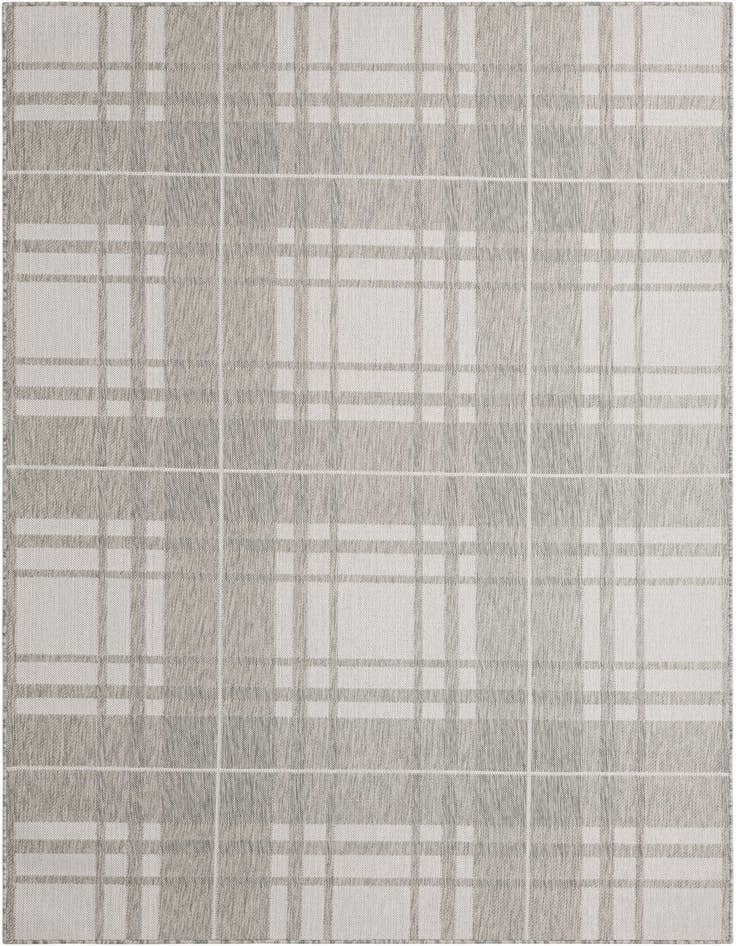 Detail image of 6' x 9' Easy-Clean Checkered Indoor / Outdoor Rug
