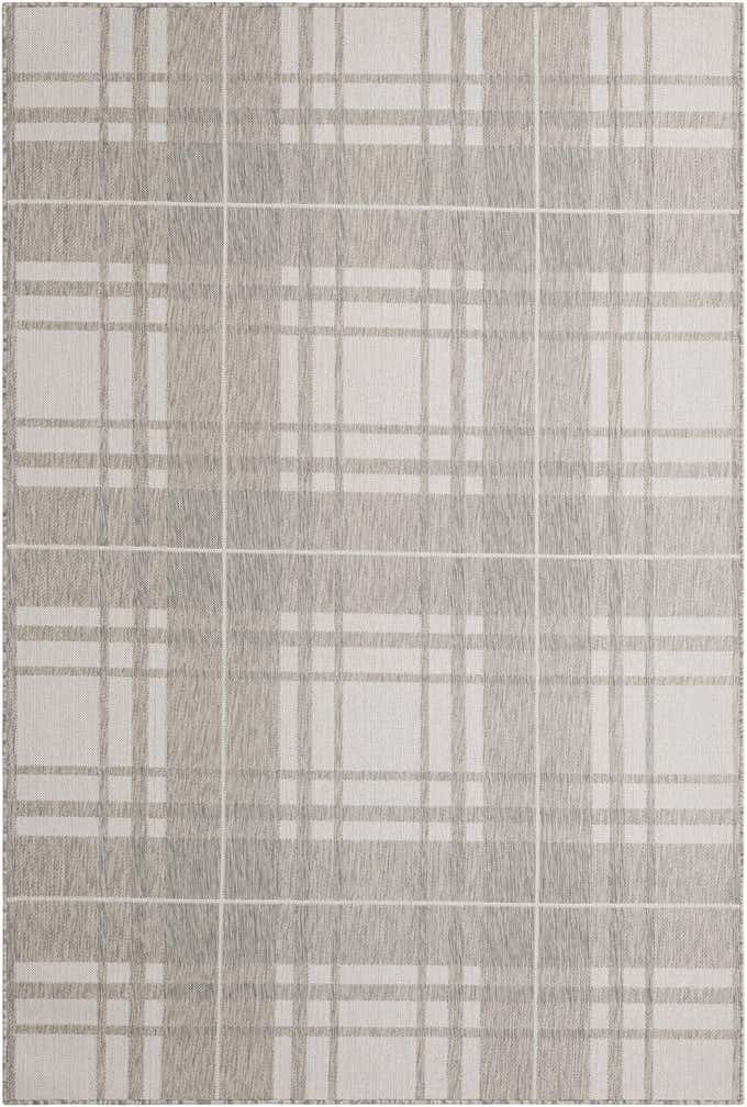 6' x 9' Easy-Clean Checkered Indoor / Outdoor Rug
