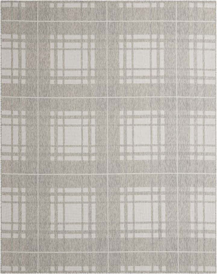 7' 10 x 10' Easy-Clean Checkered Indoor / Outdoor Rug