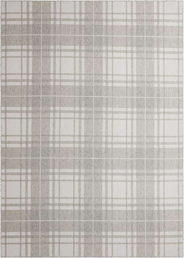 9' x 12' Easy-Clean Checkered Indoor / Outdoor Rug