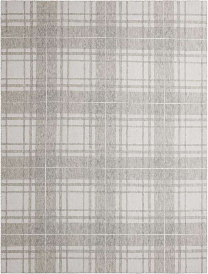 9' x 12' Easy-Clean Checkered Indoor / Outdoor Rug