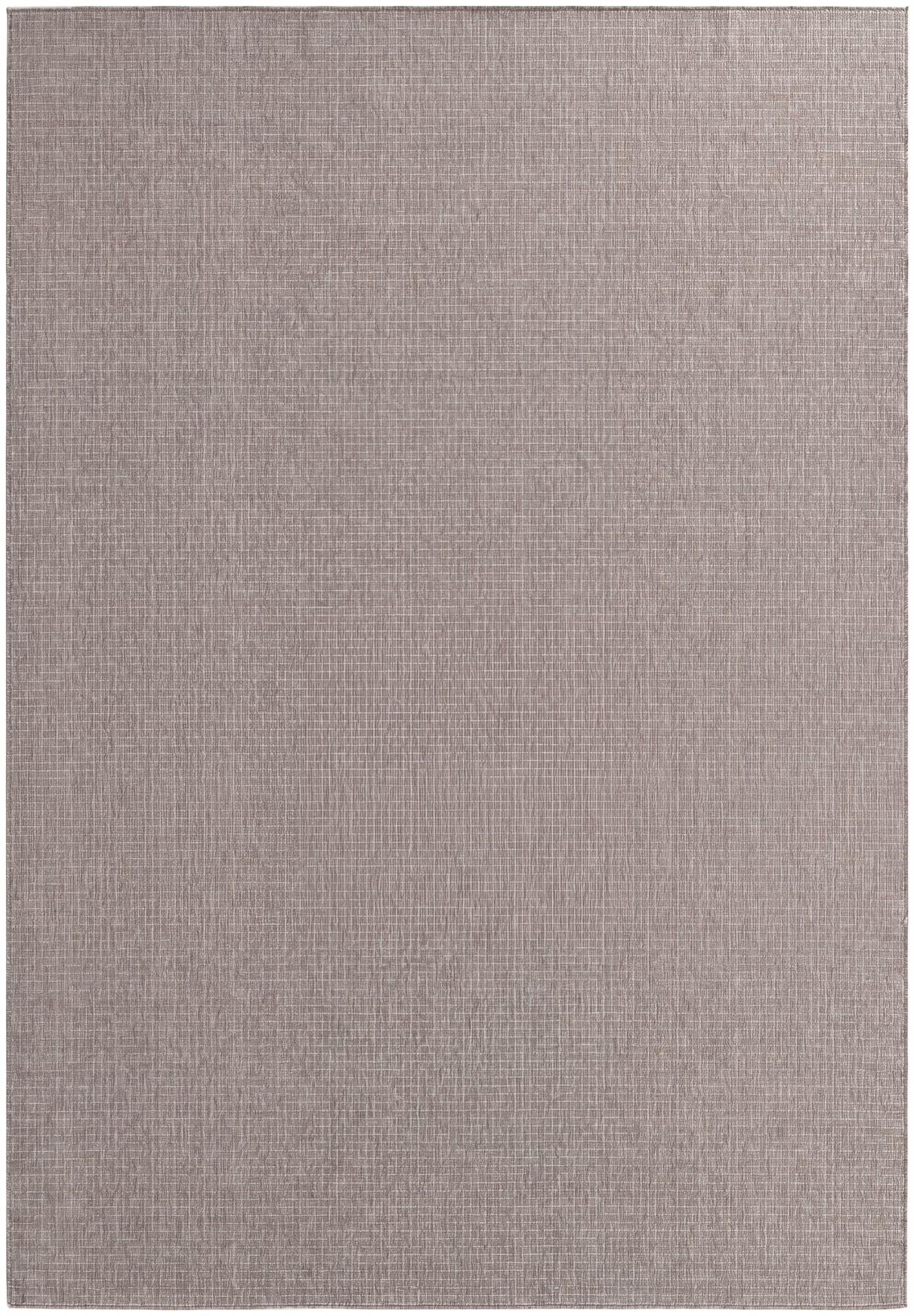 Gray Easy-Clean Checkered Indoor / Outdoor Rug
