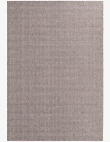 Gray Easy-Clean Checkered Indoor / Outdoor Rug