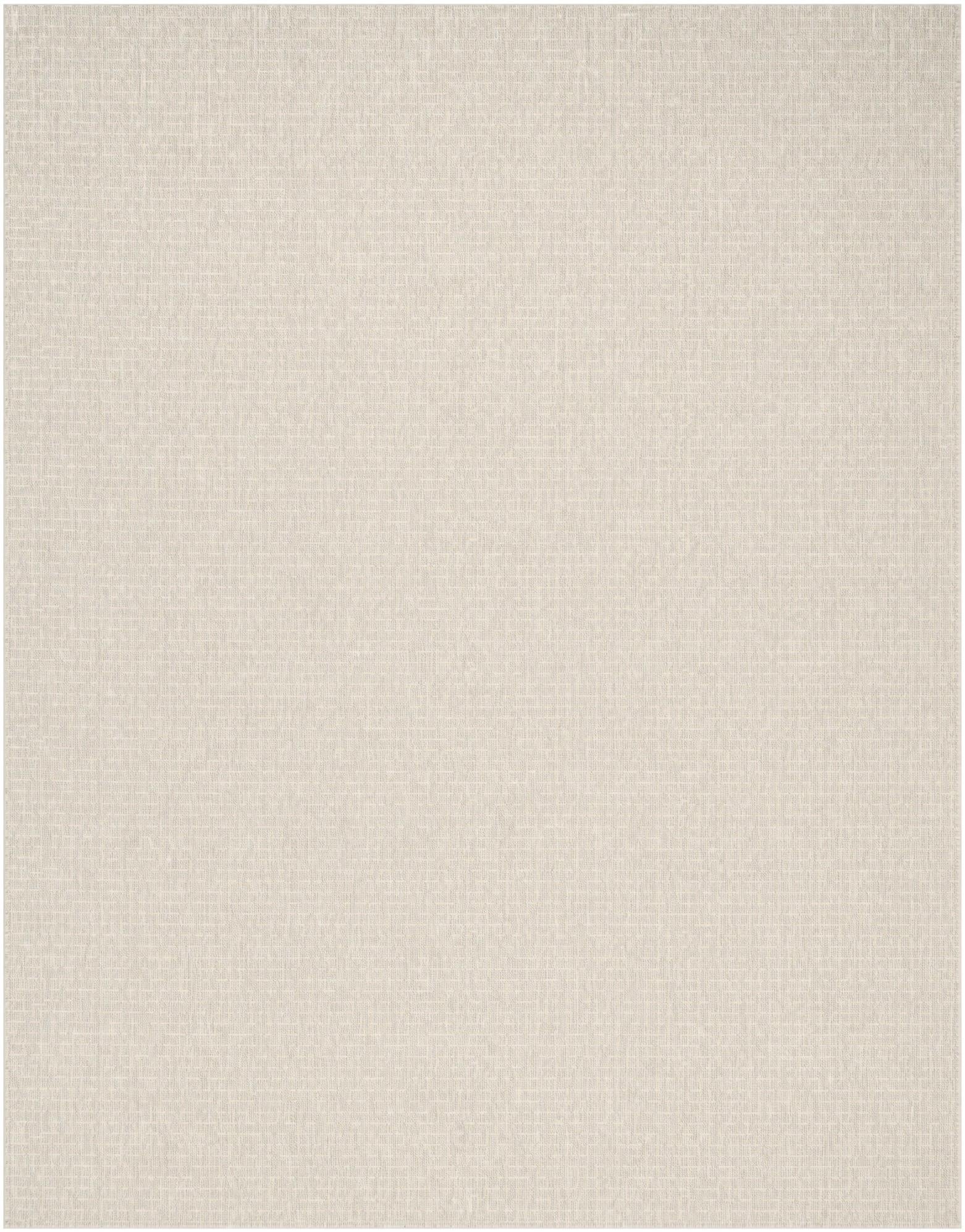 Gray Easy-Clean Checkered Indoor / Outdoor Rug