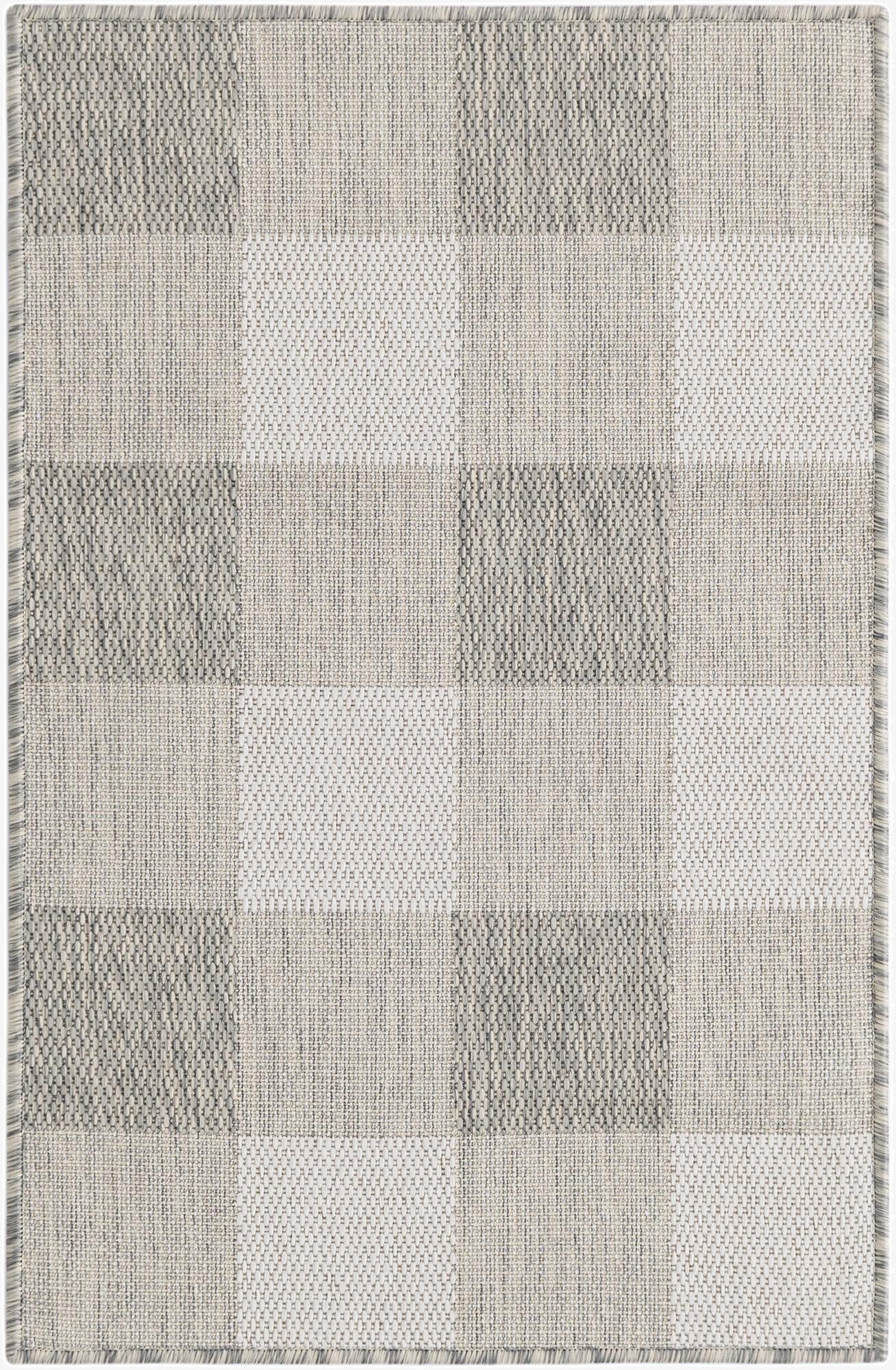 2' x 3'  Washable Checkered Indoor / Outdoor Rug